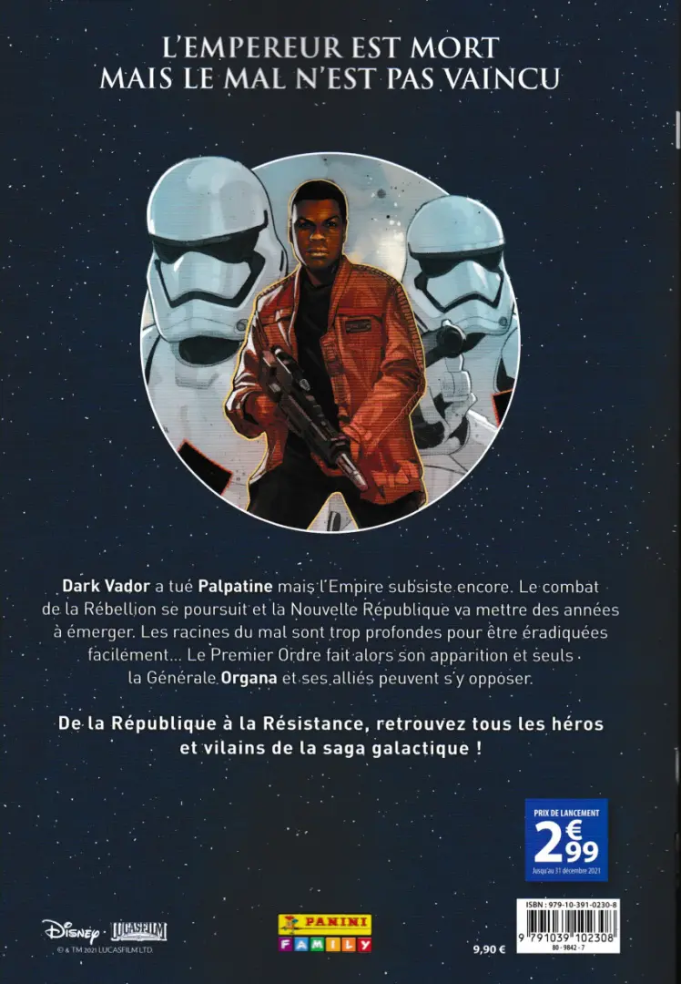 Verso de l'album Star Wars - Chroniques d'une Galaxie Lointaine Tome 6 Les Héros de la Résistance