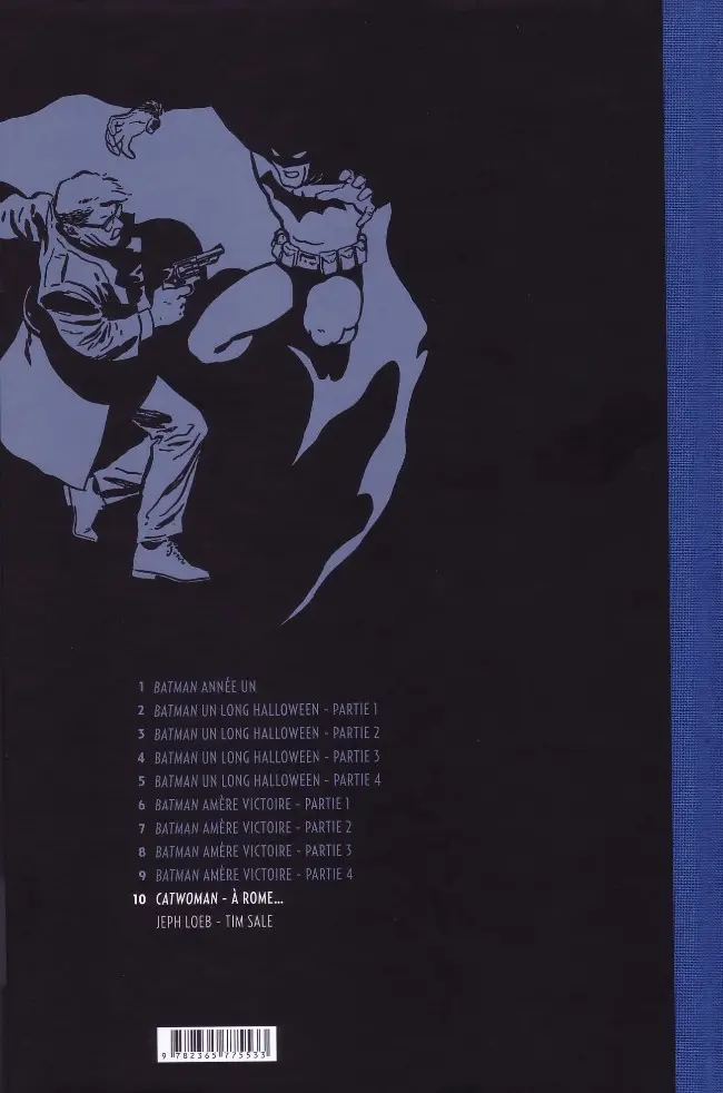 Verso de l'album Batman Tome 10 Catwoman - À Rome...