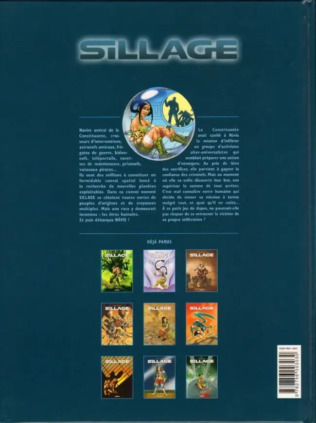 Verso de l'album Sillage Tome 9 Infiltrations