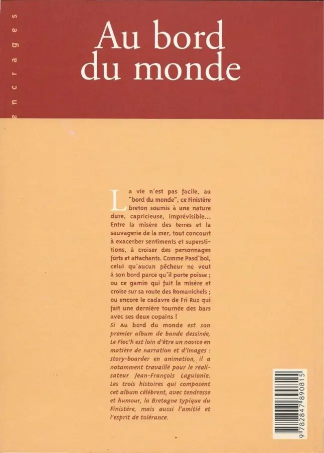 Verso de l'album Au bord du monde