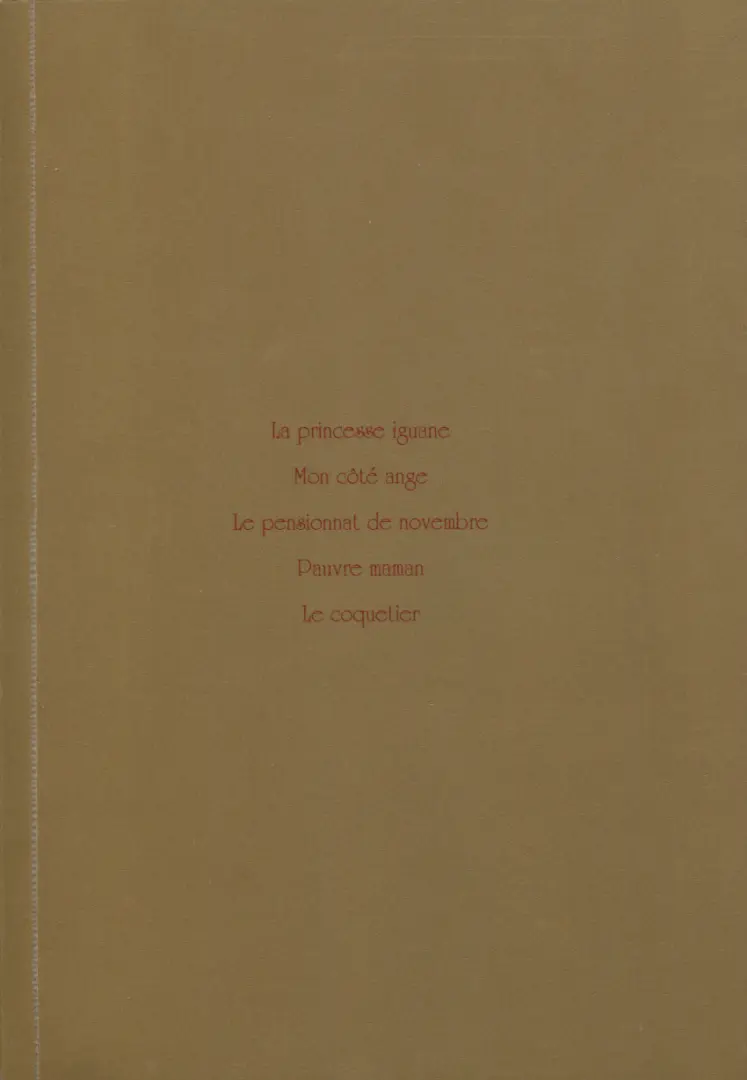 Verso de l'album Moto Hagio - Anthologie 2 De l'humain