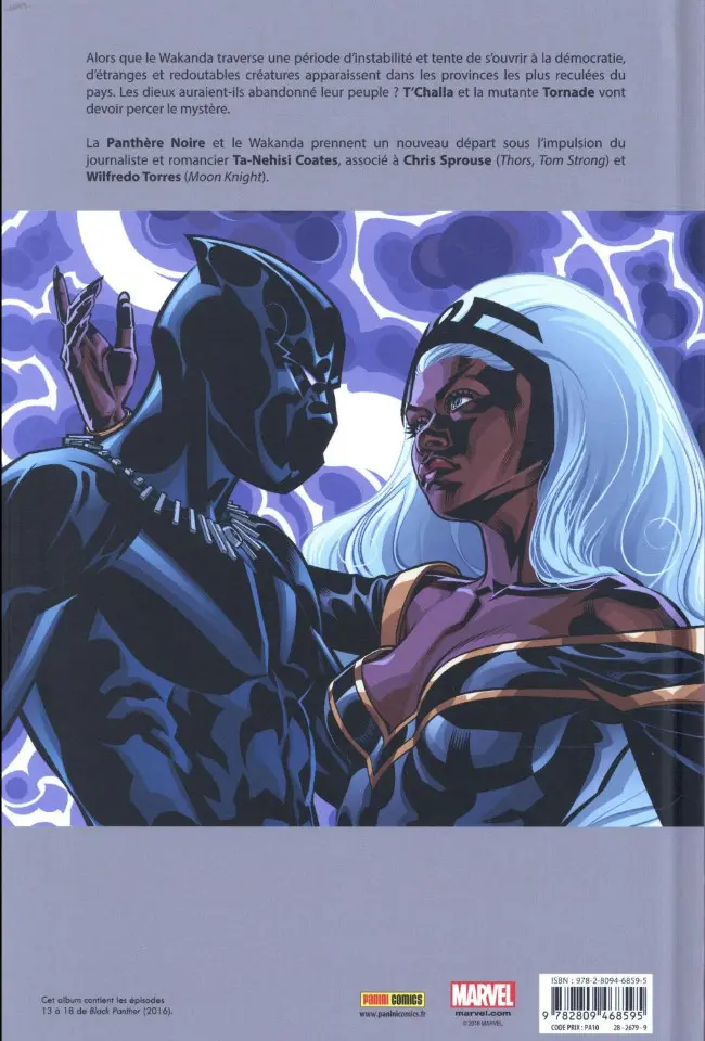 Verso de l'album La Panthère Noire Tome 4 Vengeurs du Nouveau Monde