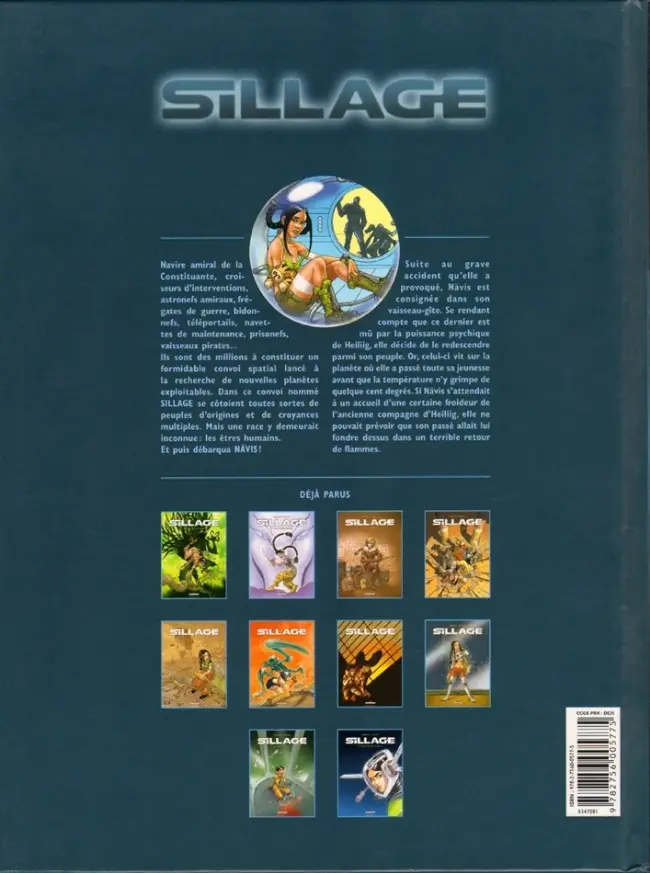 Verso de l'album Sillage Tome 10 Retour de flammes