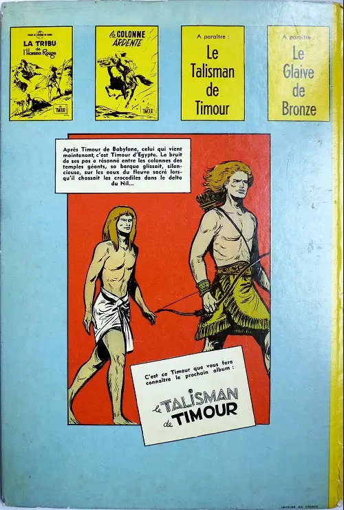 Verso de l'album Les Timour Tome 2 La colonne ardente