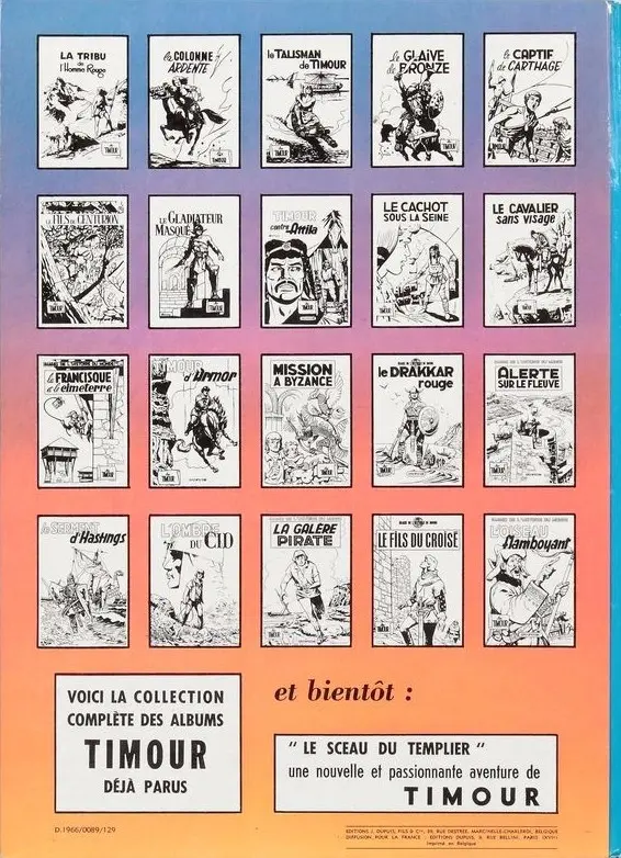 Verso de l'album Les Timour Tome 20 L'oiseau flamboyant