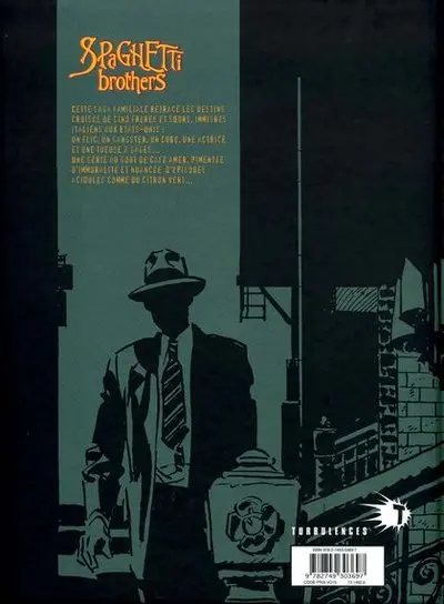 Verso de l'album Spaghetti Brothers Version en couleur Tome 15