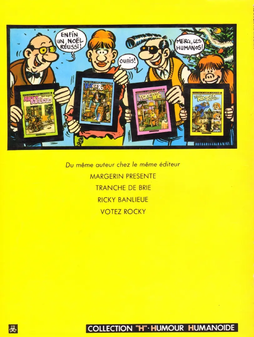 Verso de l'album Frank Margerin présente... N° 1
