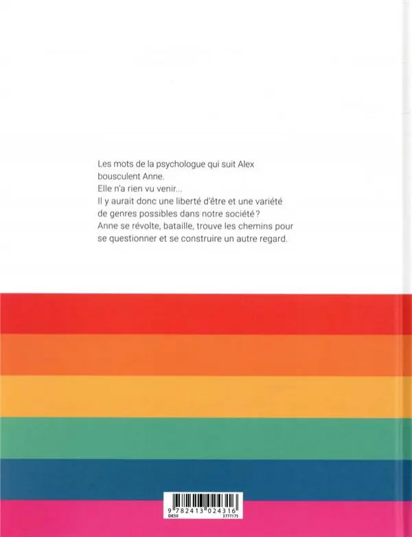 Verso de l'album Transitions Journal d'Anne Marbot
