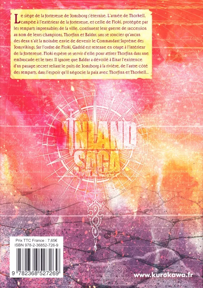 Verso de l'album Vinland Saga Volume 21