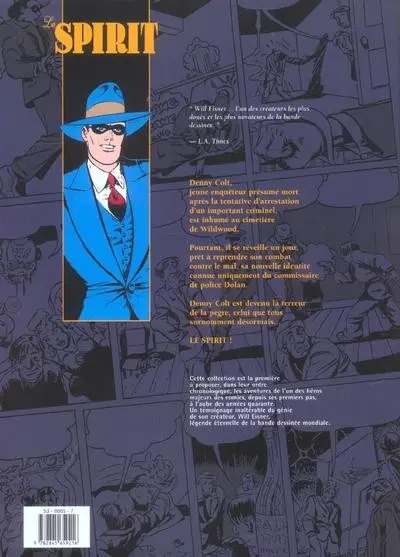 Verso de l'album Le Spirit Tome 5 (24 août 1941 / 28 décembre 1941)