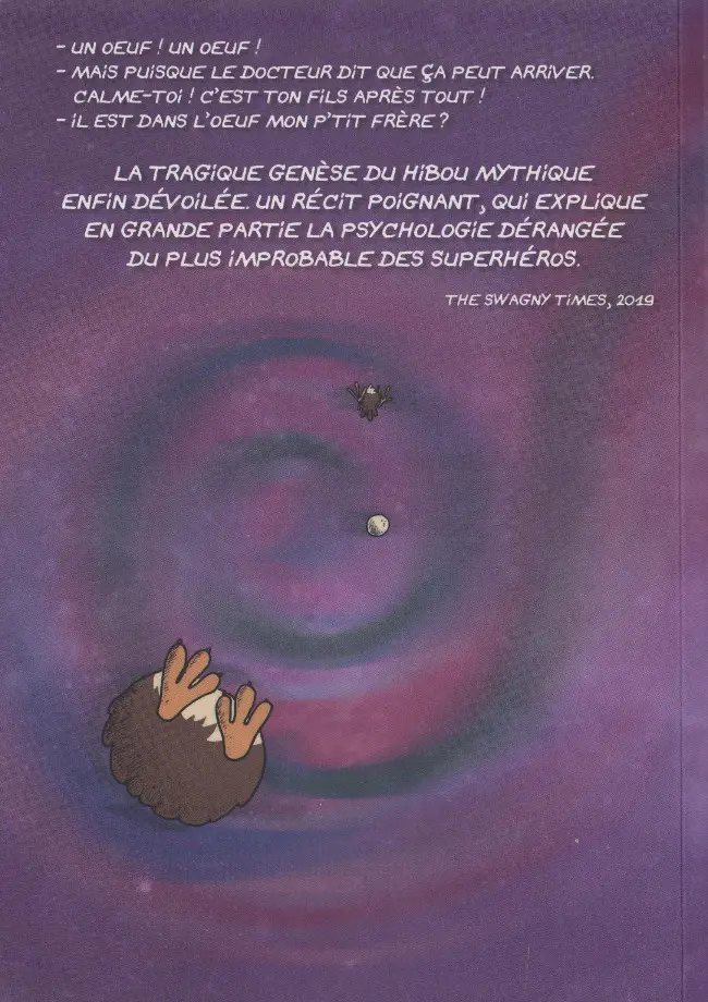Verso de l'album Hibouman genesis