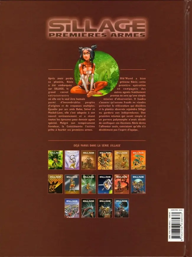 Verso de l'album Sillage Tome 1 Esprit d'équipe