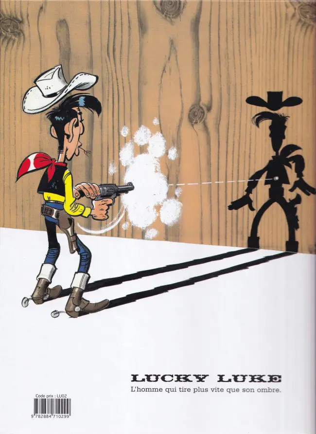 Verso de l'album Lucky Luke Tome 43 Le cavalier blanc