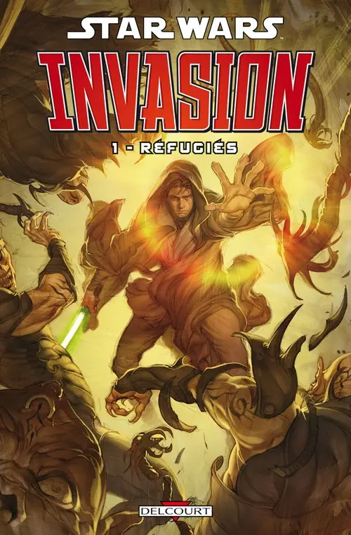 Couverture de l'album Star Wars - Invasion Tome 1 Réfugiés