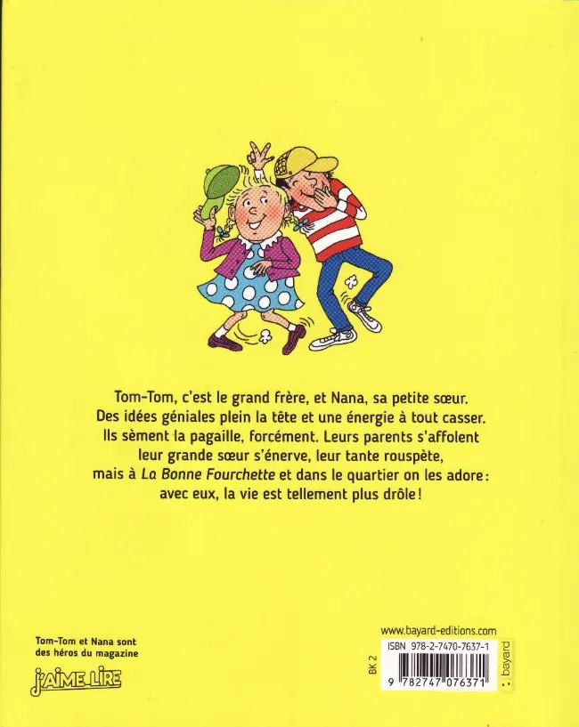 Verso de l'album Tom-Tom et Nana Tome 4 Les cartables décollent