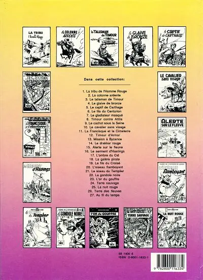 Verso de l'album Les Timour Tome 27 Au fil du temps