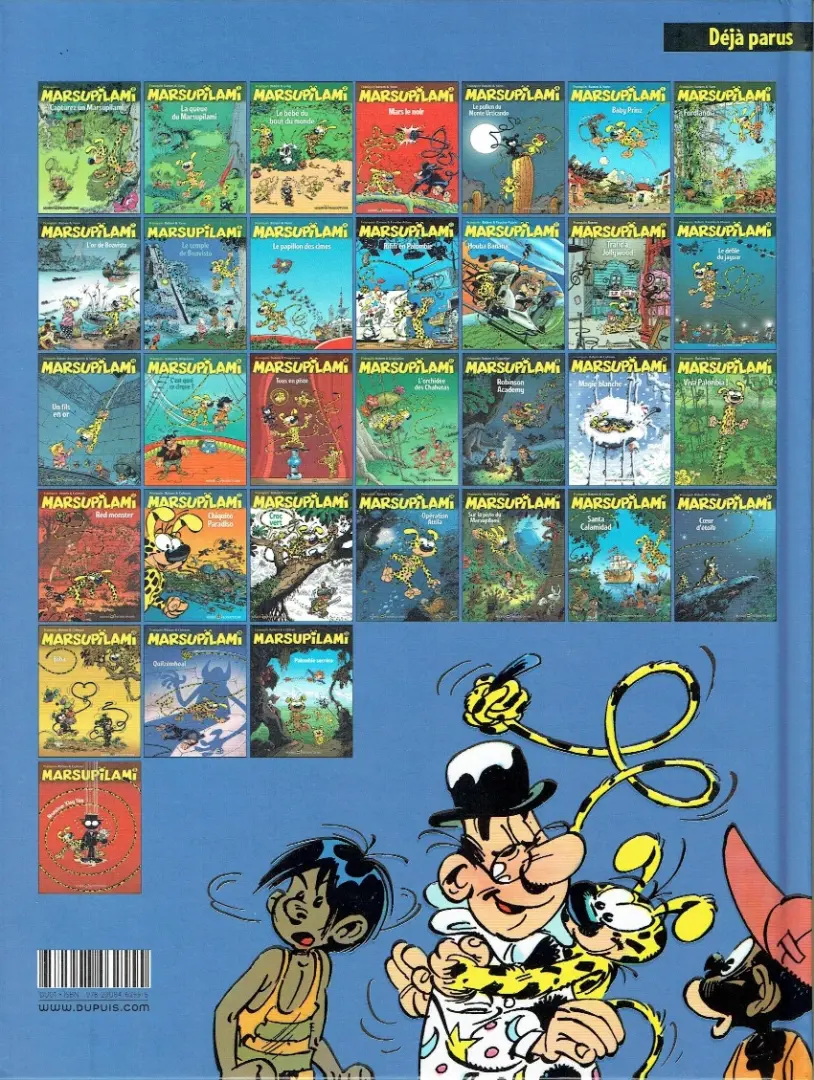 Verso de l'album Marsupilami Tome 8 Le temple de boavista