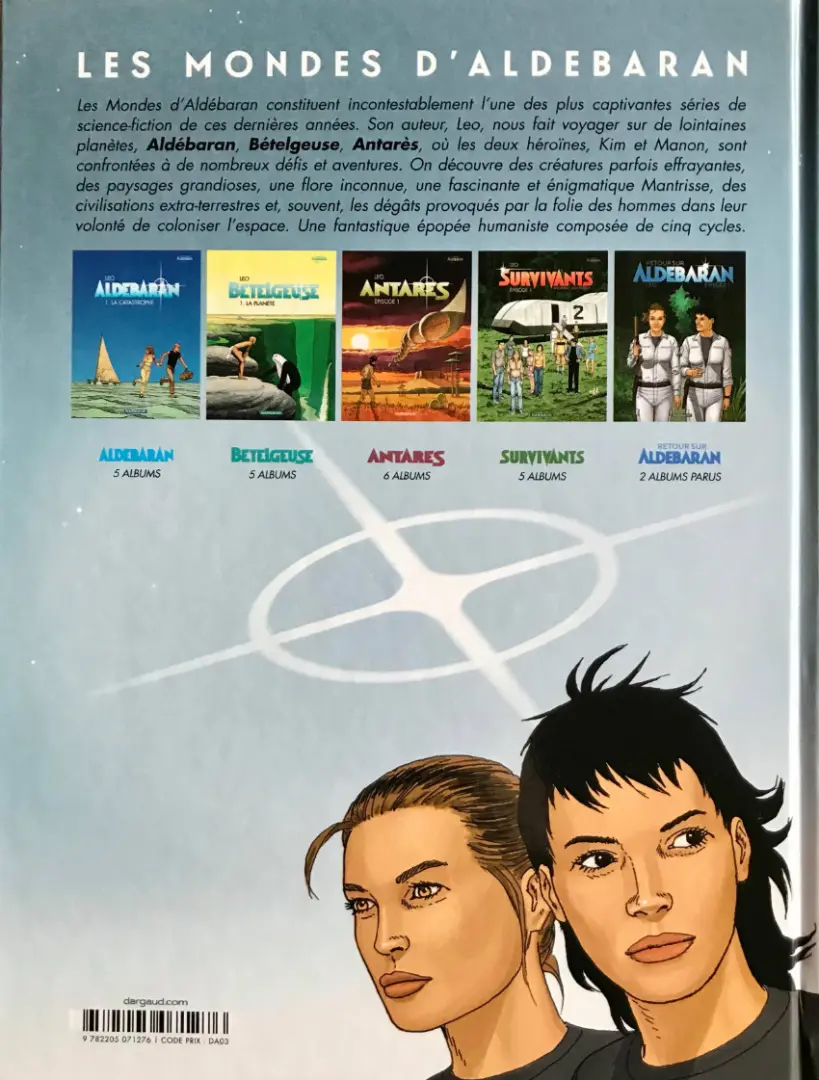 Verso de l'album Antarès Épisode 5
