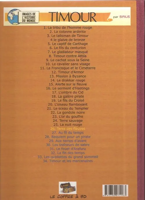 Verso de l'album Les Timour Tome 26 Terre des fleuves