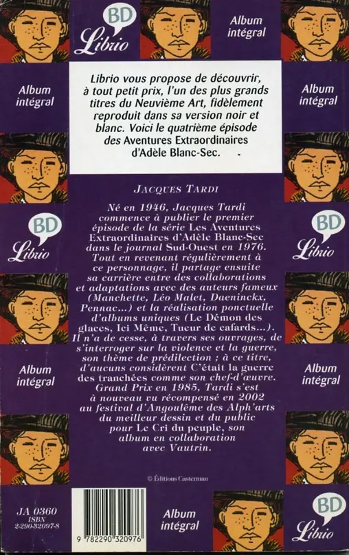 Verso de l'album Les Aventures Extraordinaires d'Adèle Blanc-Sec Tome 4 Momies en Folie
