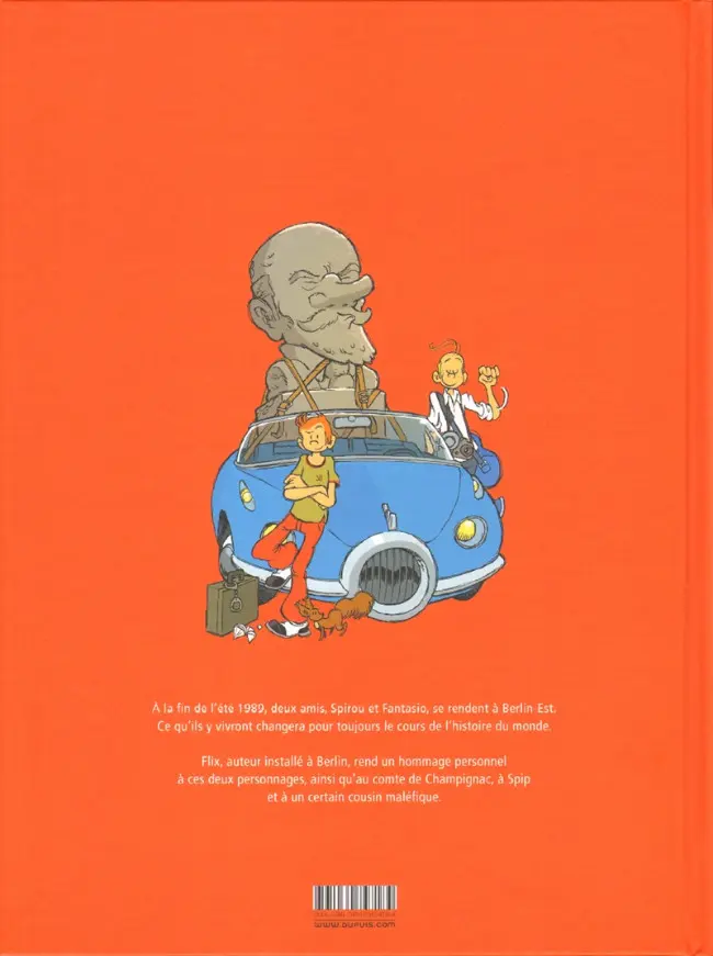 Verso de l'album Spirou et Fantasio - Une aventure de... / Le Spirou de... Tome 15 Spirou à Berlin