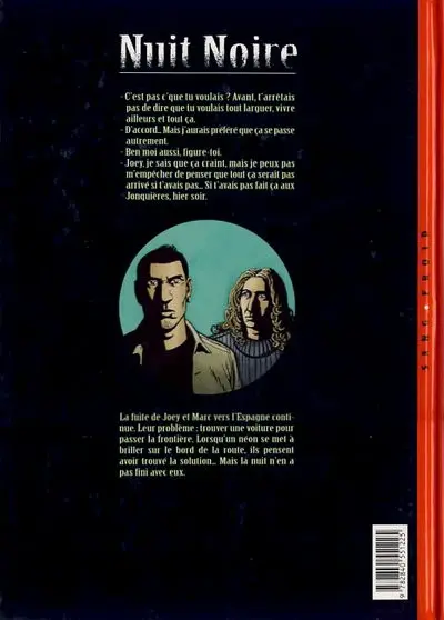 Verso de l'album Nuit Noire Tome 2 Blue Moon