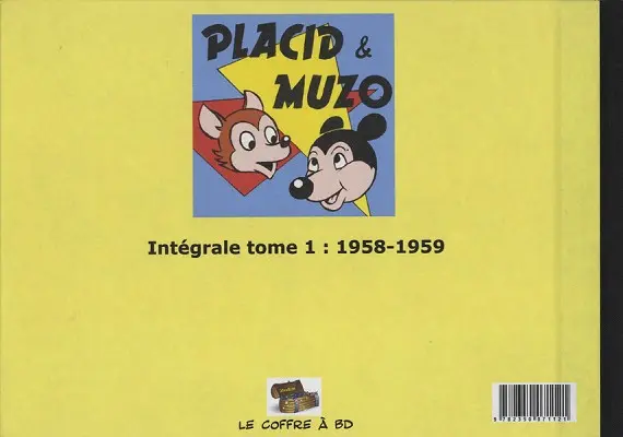 Verso de l'album Placid et Muzo Tome 1