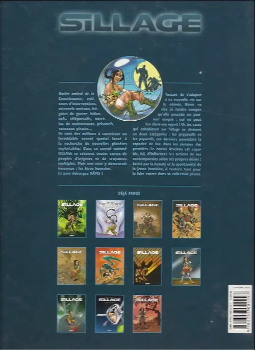 Verso de l'album Sillage Tome 2 Collection privée