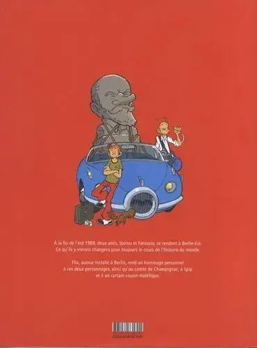Verso de l'album Spirou et Fantasio - Une aventure de... / Le Spirou de... Tome 15 Spirou à Berlin