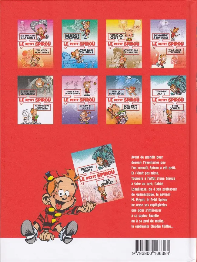 Verso de l'album Le Petit Spirou Tome 8 Tiens-toi droit ! / T'es gonflé !