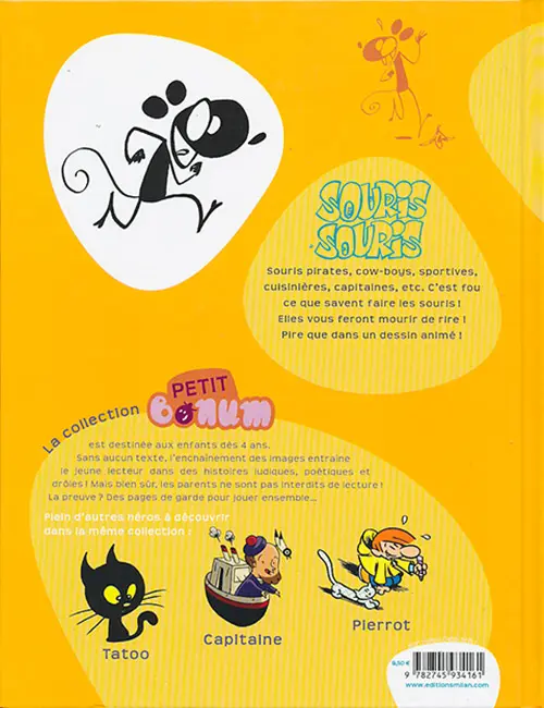 Verso de l'album Souris souris