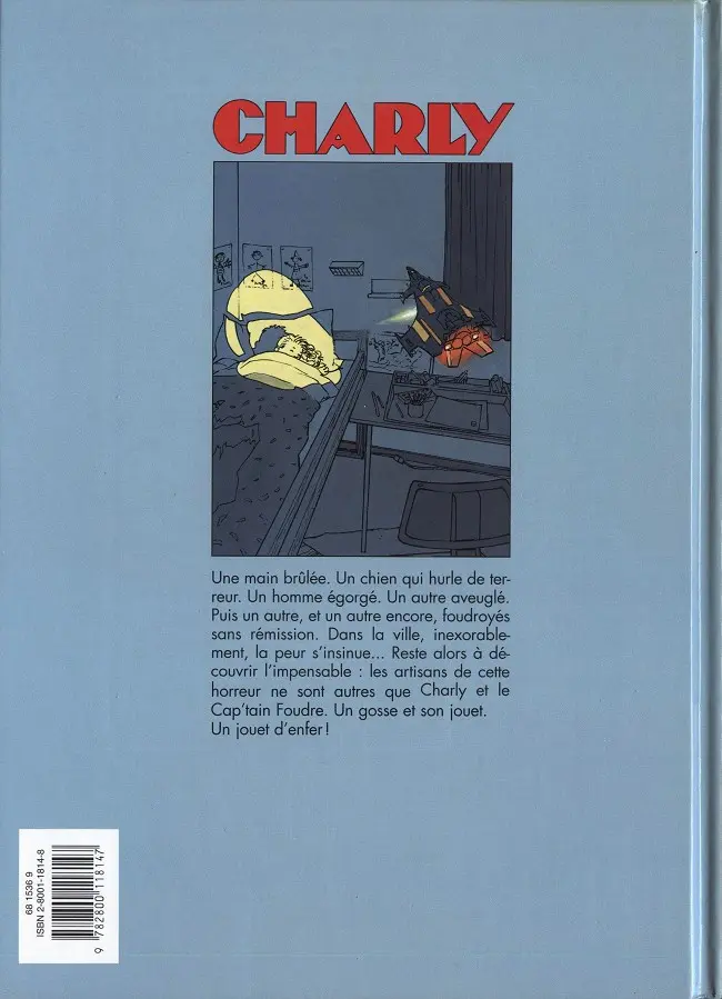 Verso de l'album Charly Tome 1 Jouet d'enfer