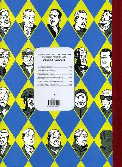 Verso de l'album Blake et Mortimer Tome 17 Les sarcophages du 6e continent T2