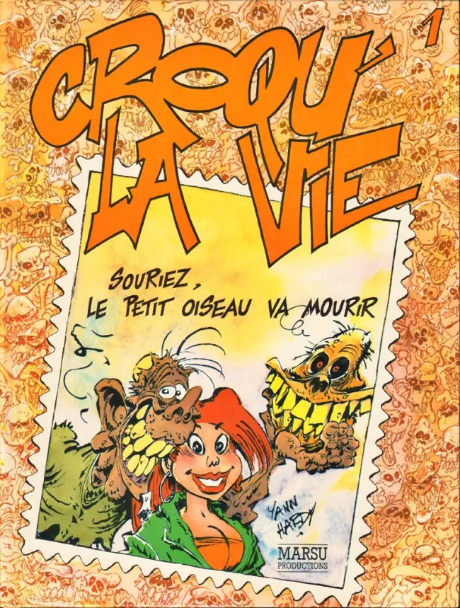 Couverture de l'album Croqu' la vie Tome 1 Souriez, le petit oiseau va mourir