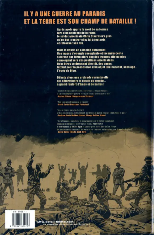 Verso de l'album Sur la terre comme au ciel Tome 1