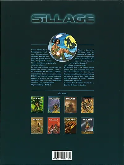 Verso de l'album Sillage Tome 7 Q.H.I