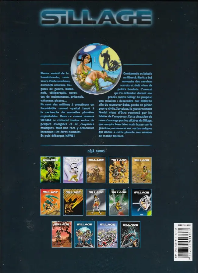 Verso de l'album Sillage Tome 11 Monde Flottant