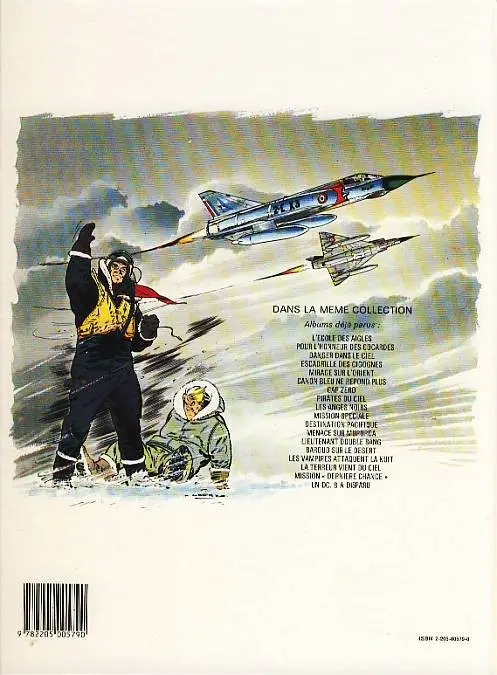 Verso de l'album Tanguy et Laverdure Tome 16 La terreur vient du ciel
