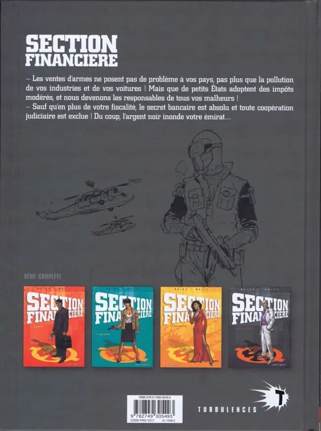 Verso de l'album Section financière Tome 4 Paradis artificiels