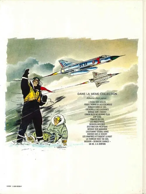 Verso de l'album Tanguy et Laverdure Tome 8 Pirates du ciel