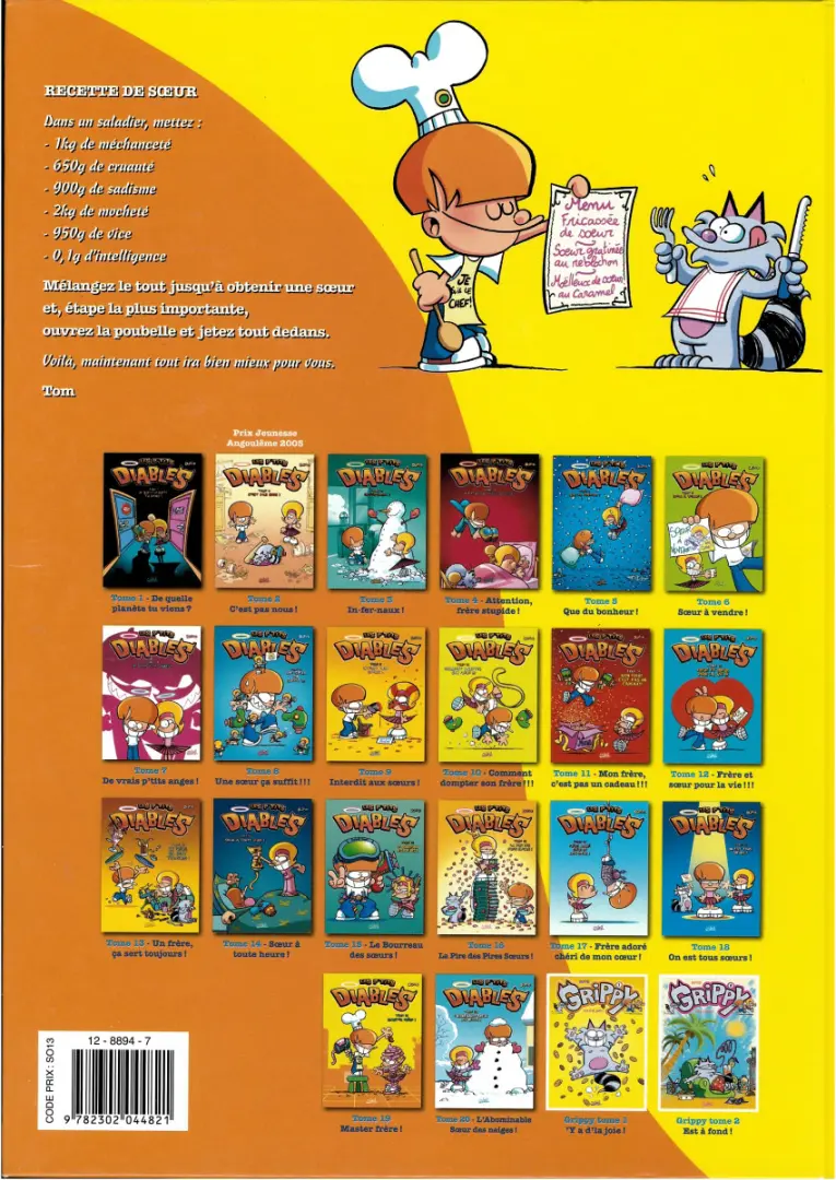 Verso de l'album Les P'tits diables Tome 19 Master frère !