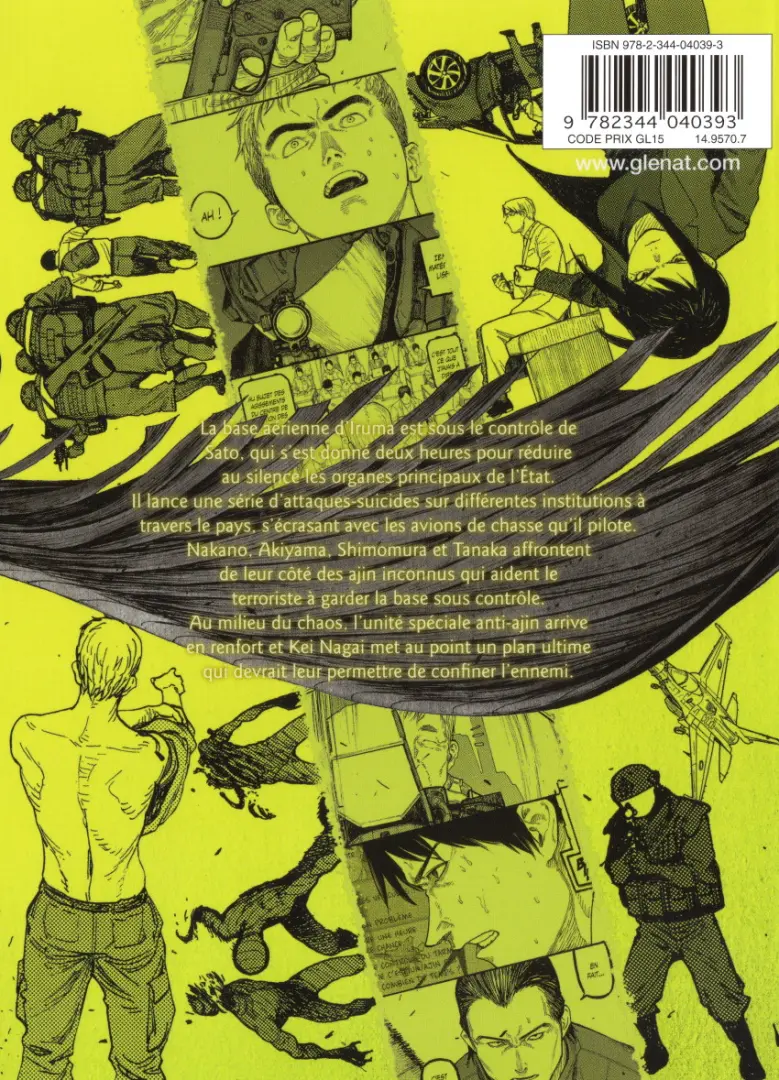 Verso de l'album Ajin : Semi-Humain 14
