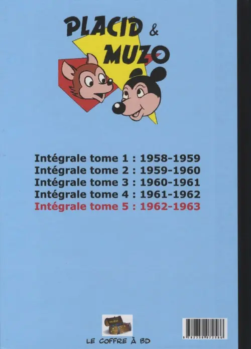 Verso de l'album Placid et Muzo Tome 5