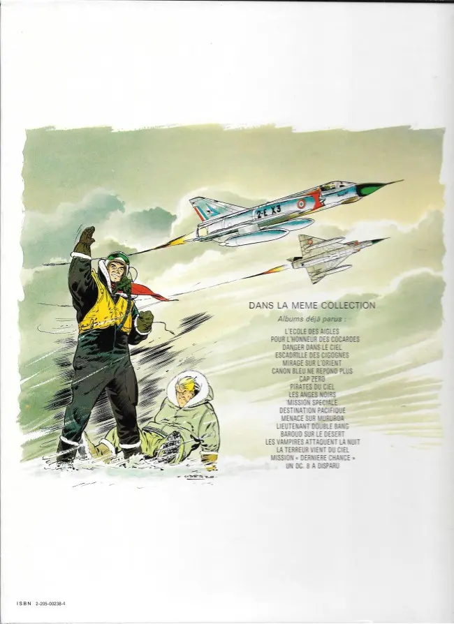 Verso de l'album Tanguy et Laverdure Tome 8 Pirates du ciel