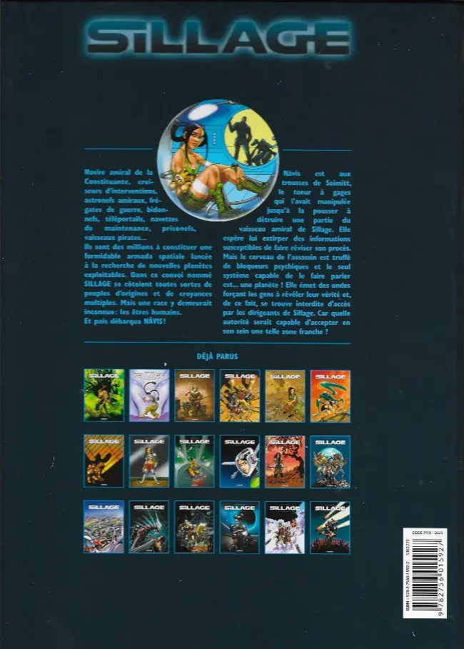 Verso de l'album Sillage Tome 12 Zone Franche
