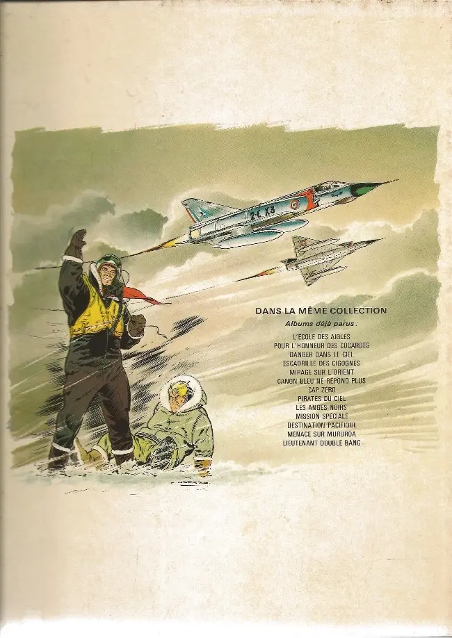 Verso de l'album Tanguy et Laverdure Tome 12 Menace sur Mururoa