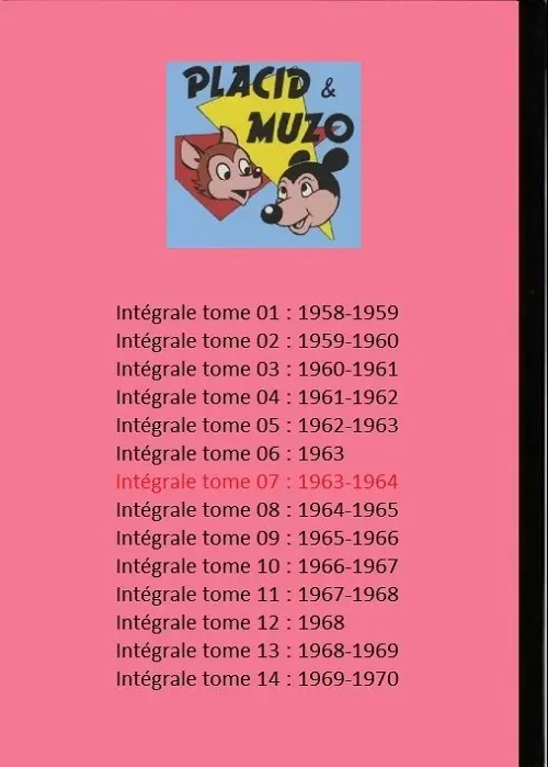 Verso de l'album Placid et Muzo Tome 7