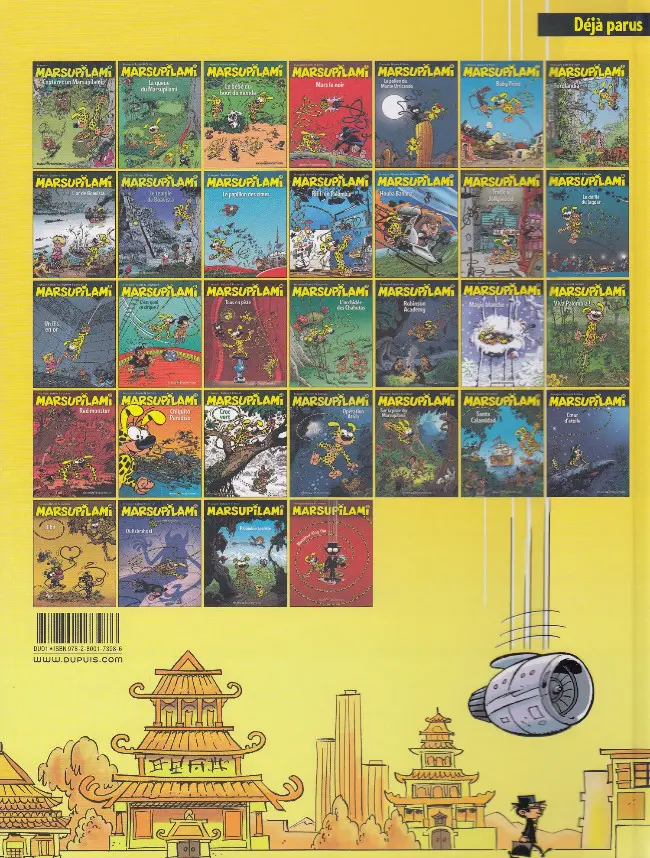 Verso de l'album Marsupilami Tome 31 Monsieur Xing Yùn