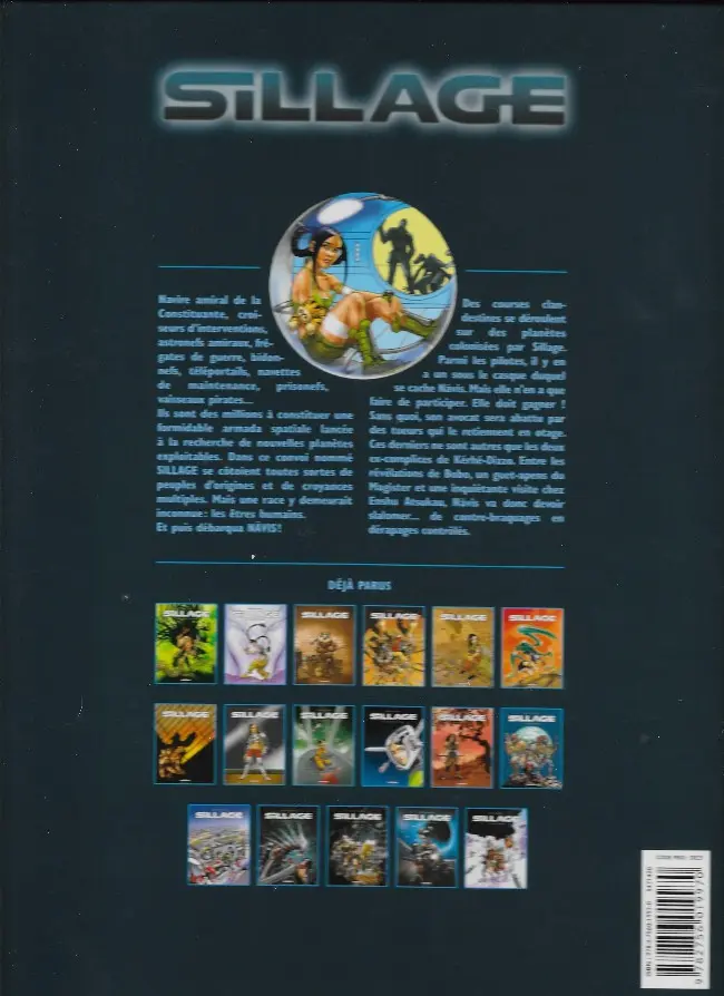 Verso de l'album Sillage Tome 13 Dérapage controlé