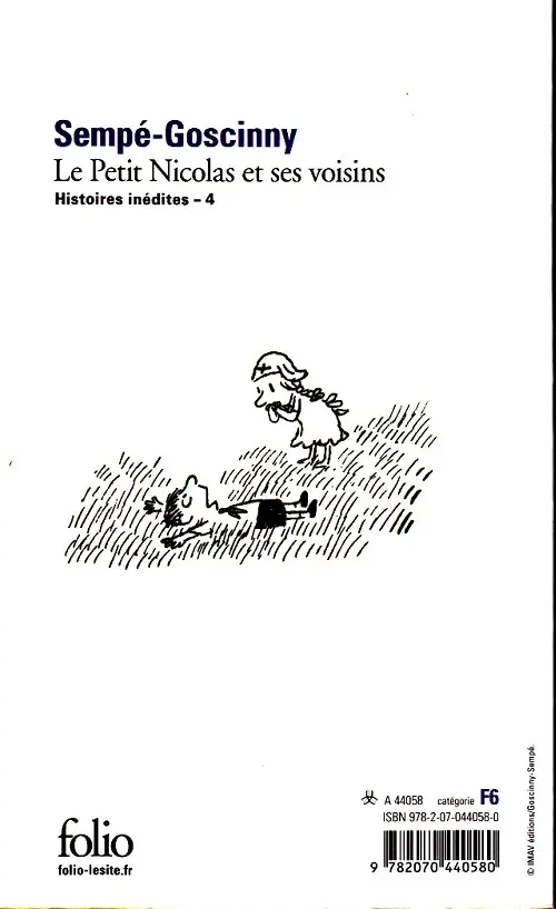 Verso de l'album Le Petit Nicolas Tome 9 Le Petit Nicolas et ses voisins